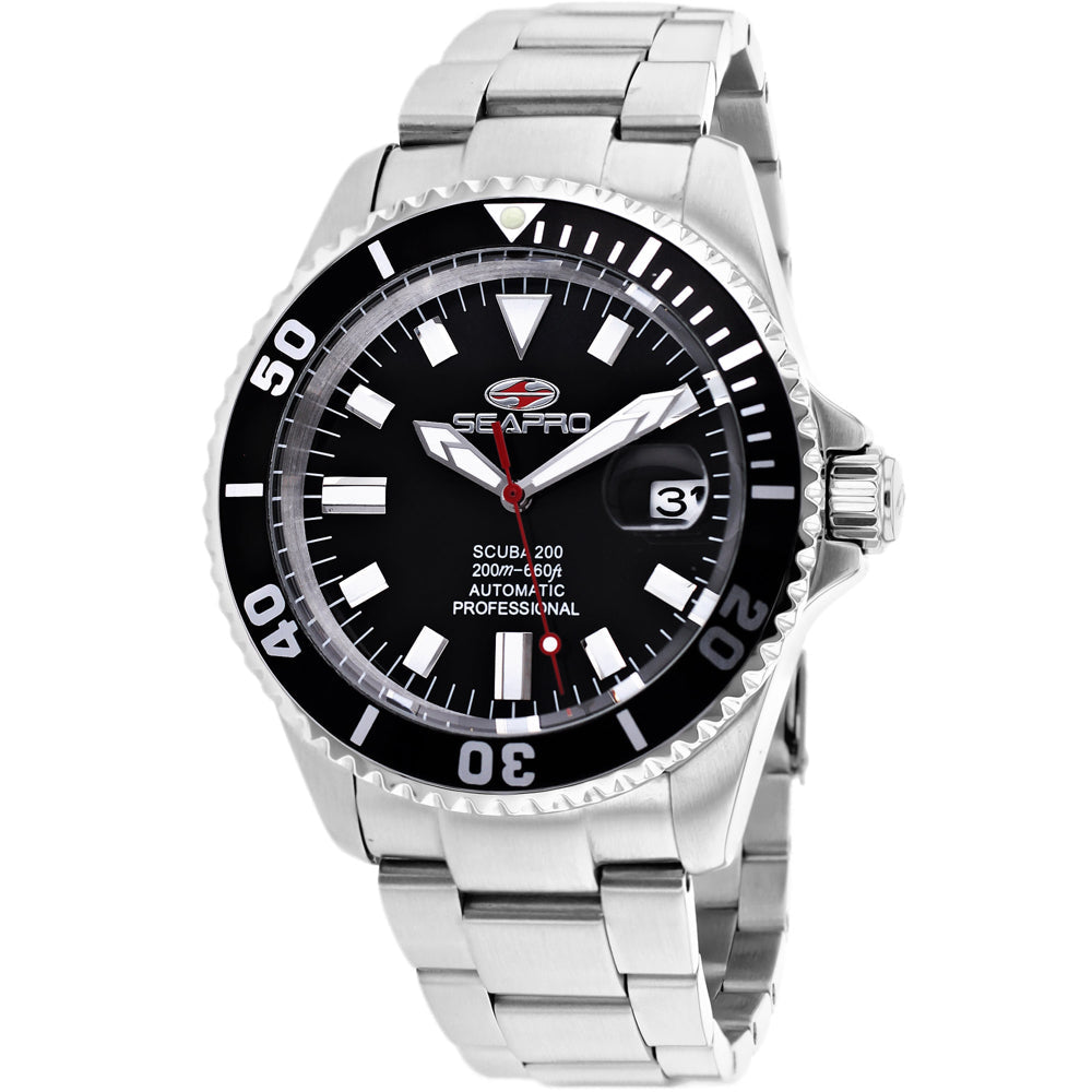Seapro Men's Scuba 200 Black Dial Watch - SP4311 by Balec Group