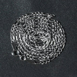 14k White Gold Solid Figaro Chain 1.9mm