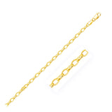 3.2mm 14k Yellow Gold Oval Rolo Bracelet