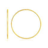 Endless Hoop Style Earring in 14K Yellow Gold