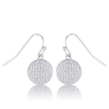 .6 Ct Elegant CZ Plated Disk Earrings
