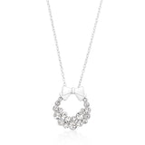 Holiday Wreath Crystal Pendant