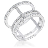 0.5Ct Parallel Ring with Brilliant CZ