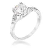 1.3Ct Plated Simple Engagement Ring