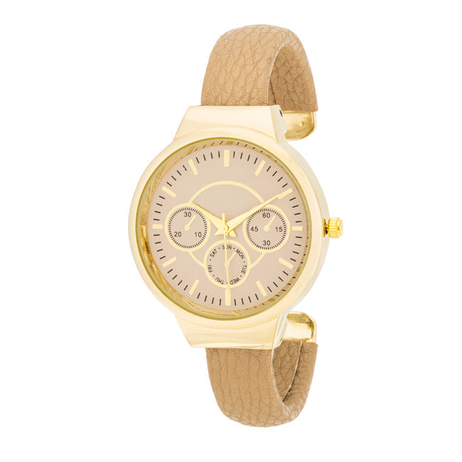 Reyna Leather Cuff Watch