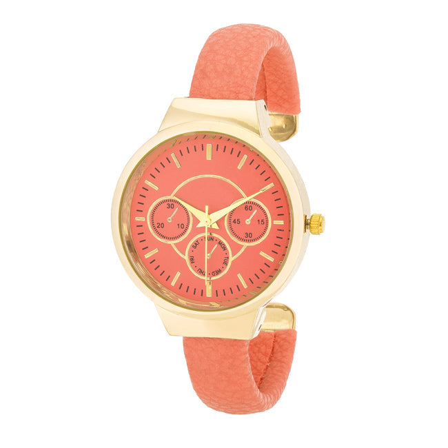 Reyna Leather Cuff Watch