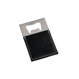 Black Leatherette Bottle Opener - 3.5