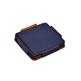 Set Of 4 Leatherette Coasters - Navy by Creative Gifts