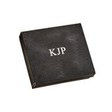 Black Leatherette Flask & Stainless Steel Shot Glass Set by Creative Gifts