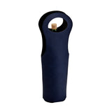 Leatherette Wine Holder in Navy - 14.5