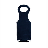Leatherette Wine Holder in Navy - 14.5" by Creative Gifts
