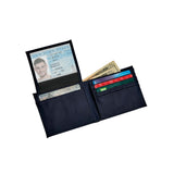 Leatherette Bill Fold, Navy 4.5" X 3.75" by Creative Gifts