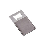 Grey Leatherette Bottle Opener - 3.5" x 2" by Creative Gifts