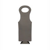 Leatherette Wine Holder in Grey - 14.5" by Creative Gifts