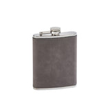 Leatherette Flask Grey 8  Oz Cap by Creative Gifts