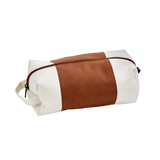 Leatherette/Canvas Caramel Travel Kit by Creative Gifts