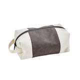 Leatherette/Canvas Grey Travel Kit by Creative Gifts