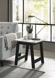 Kenzo - End Table With Faux Marble Top Finish - Black by Couch.com