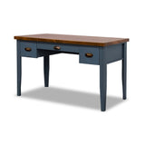 Nantucket - Writing Desk - Blue Denim, Whiskey by Couch.com