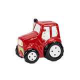 Red Ceramic Tractor Bank by Creative Gifts