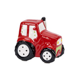 Red Ceramic Tractor Bank by Creative Gifts