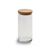 Medium Round Glass Storage Container with Bamboo Lid by Creative Gifts