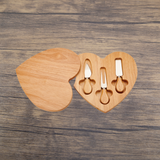 Heart-Shaped Cheese Board & Tool Set by Creative Gifts