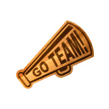 Go Team Megaphone Wood Board - 9.25