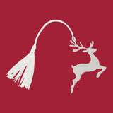 Reindeer Ornament w/White Tassel by Creative Gifts