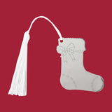 Stocking Ornament w/White Tassel by Creative Gifts