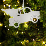 Truck w/Tree Ornament w/White Tassel by Creative Gifts