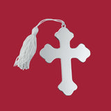 Cross Ornament W/white Tassel Np 4.5 X 3 by Creative Gifts