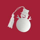 Snowman Ornament W/white Tassel by Creative Gifts