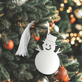 Snowman Ornament W/white Tassel by Creative Gifts
