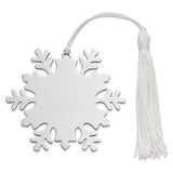 Snowflake Ornament W/white Tassel,np by Creative Gifts