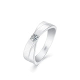 0.20 Carats VVS1 Moissanite Diamond Ring Rings 
