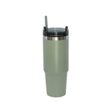 30 Oz Stainless Steel Tumbler with Straw - Sage Green by Creative Gifts