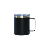 12 Oz Stainless Steel Travel Mug with Handle - Black by Creative Gifts