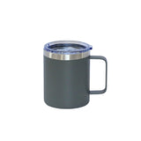 12 Oz Stainless Steel Travel Mug with Handle - Grey by Creative Gifts