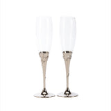 Love Toasting Champagne Flutes Set by Creative Gifts