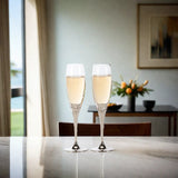 Love Toasting Champagne Flutes Set by Creative Gifts