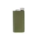 6 oz Stainless Steel Green Pocket Flask by Creative Gifts
