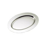 Silver Oval Nickel-Plated Tray - 6