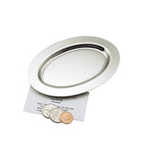 Silver Oval Nickel-Plated Tray - 6" by Creative Gifts