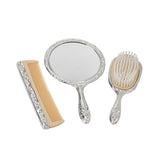 Ornate Vanity Set with Comb, Brush & Mirror by Creative Gifts