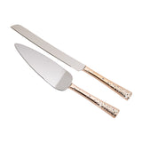 Galaxy Rose Gold Cake Knife & Server Set by Creative Gifts