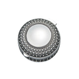 Silverplated Round Antique-Style Box with Beaded Detail, 3" by Creative Gifts