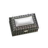 Silverplated Rectangular Box with Beaded Antique Design, 2.25" by Creative Gifts