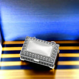 Silverplated Rectangular Box with Beaded Antique Design, 2.25" by Creative Gifts