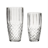 Crystal Linear Vase With Medallion Ii Pattern, 10" X 5" by Creative Gifts